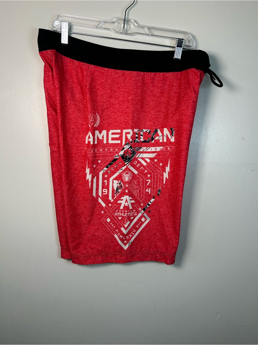 American Fighter Men's Board Shorts Stretch Sz 34 Surfer Beach Vacation Cali